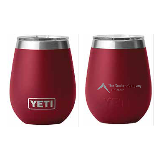 Image of YETI 10oz. Wine Tumbler - Harvest Red (TDC-TDCG Logo)